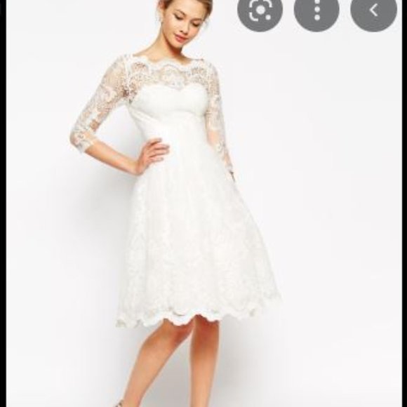 Chi Chi London Dresses & Skirts - Chi Chi London - White Lace Pinup Dress - us 6-8 UK 12